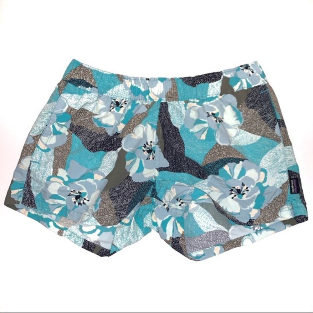 Patagonia Barely Baggies Floral Hibiscus Shorts